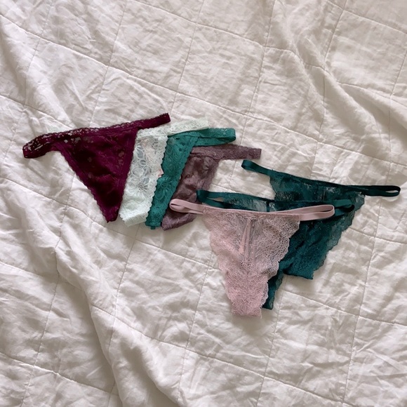 NWT Victoria’s Secret Very Sexy Cheeky Lace & V String Thong Lot 7 + PINK Lotion - Picture 2 of 12